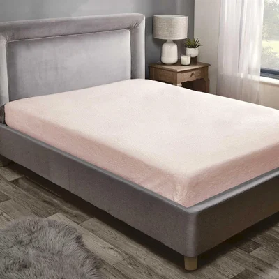 The Range Sherpa Fleece Fitted Sheet - Pink / Single