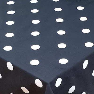 The Range Polka Dot Black White Fitted Sheet - Black / 1.2kg