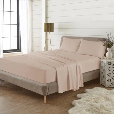 The Range Flannelette Brushed Cotton 16" Deep Fitted Sheet - Brown / Single