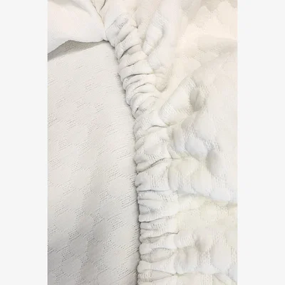 The Range Woohoo Luxurious Diamond Fitted Sheet - White / Small Double