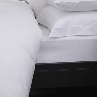 The Range Sestina Cotton Luxury Percale White Fitted Sheet - White