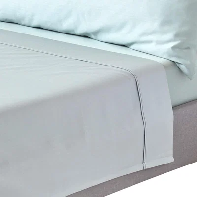 The Range Organic Egyptian Cotton Flat Sheet - Duck Egg Blue / Single