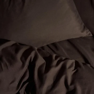 The Range OHS Plain Dyed Fitted Sheet - Coffee / 200 or less / 1.02kg