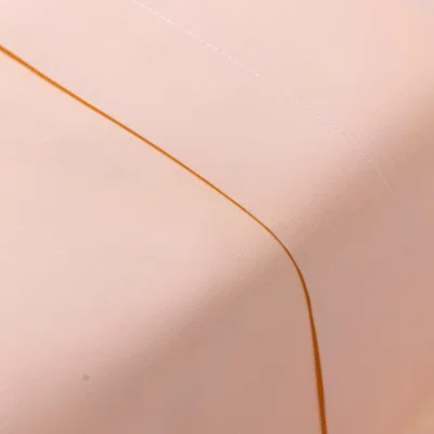The Range Poetry Plain Dye Double  Size Polycotton Flat Sheet - Orange