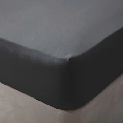 The Range Brushed Cotton Fitted Sheet - BM303 - Charcoal / Superking