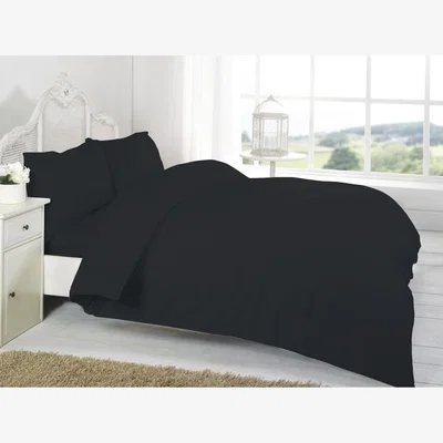 The Range 200 Thread Count Flat Sheet - Black / Single