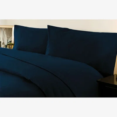 The Range Belledorm Brushed Cotton Fitted Sheet - Navy / King