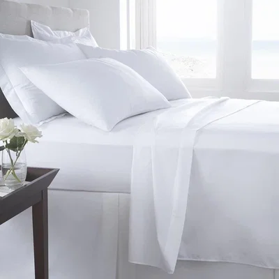 The Range 400 Thread Count Flat Sheet - White / Superking