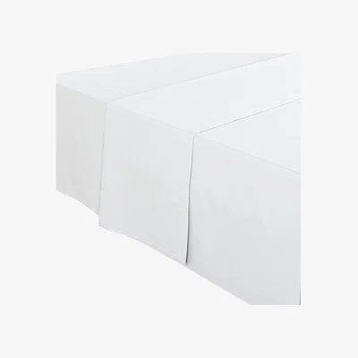 The Range Divante 180 Thread Count Cotton Flat Sheet - White / Double