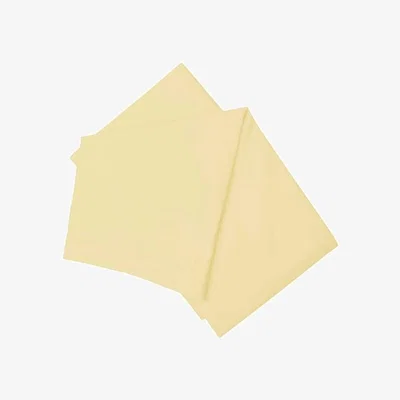 The Range Brushed Cotton Flat Sheet - BM302 - Lemon / Single