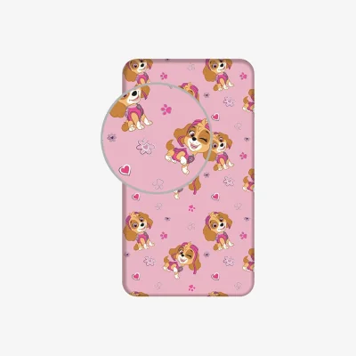 The Range Paw Patrol Skye Single Fitted Sheet - Pink