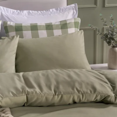 The Range OHS Plain Dyed Fitted Sheet - Sage / 200 or less / 0.82kg
