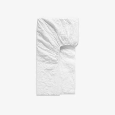 The Range Linen Deep Fitted Sheets Belgian French Flax Woven in Portugal - White / Superking
