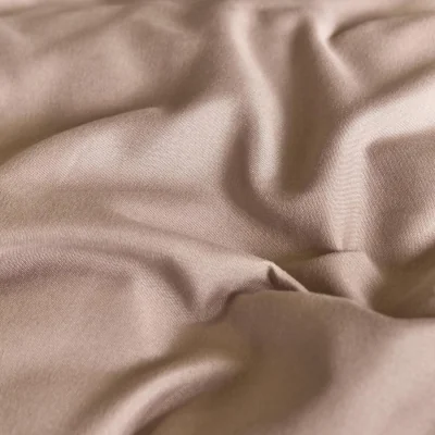 The Range OHS Plain Dyed Fitted Sheet - Mink/Ivory / 200 or less / 0.82kg