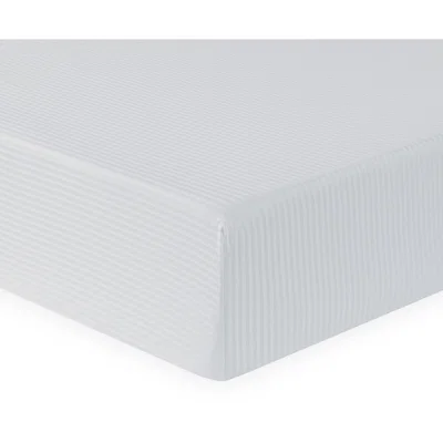 The Range Bamboo Cotton Fitted Sheet - Silver / Double