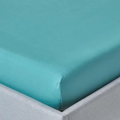 The Range 200 Thread Count Egyptian Cotton Fitted Sheet - Teal / King