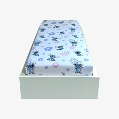 The Range Lilo & Stitch Fitted Sheet - White/Purple/Pink