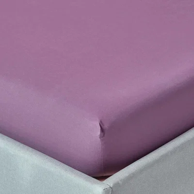 The Range 200 Thread Count Egyptian Cotton Fitted Sheet - Grape / Double