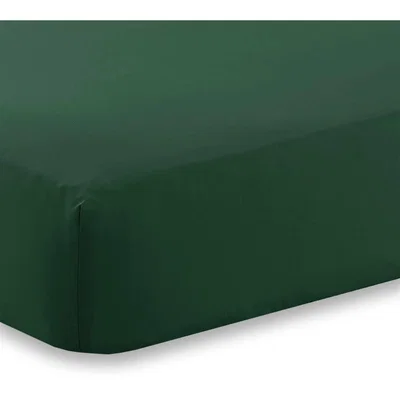 The Range Extra Deep Percale Fitted Sheet - Green / Single