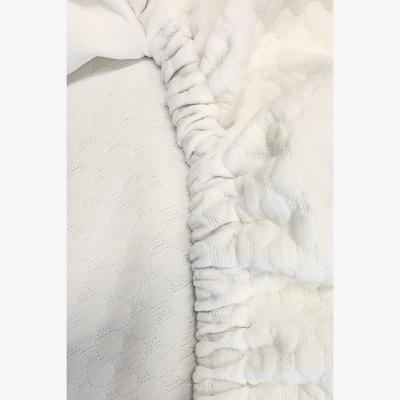 The Range Woohoo Luxurious Diamond Fitted Sheet - White / Double