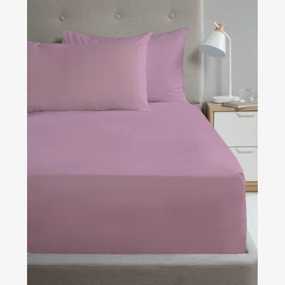 The Range Deep Percale Fitted Sheet 12" (30cm) - Lilac / Superking