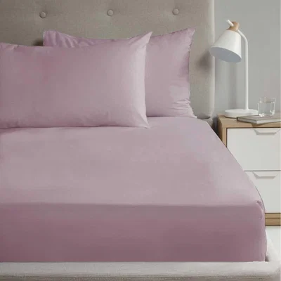 The Range 56P Polycotton Fitted Sheet - Lilac / King