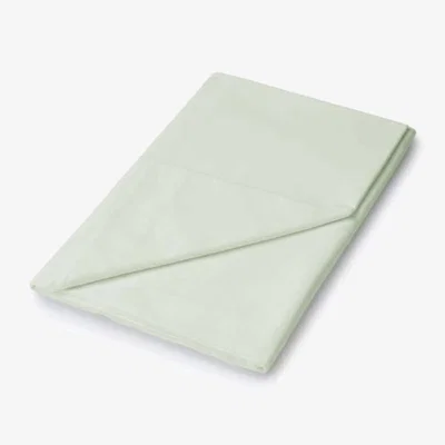 The Rug Seller Plain Dye Flat Sheet by Helena Springfield in Soft Green