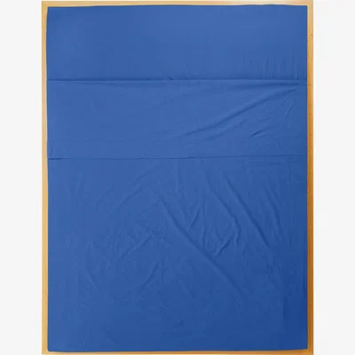 Wolf & Badger Single Flat Sheet In Blue Blue Us Twin Sutram