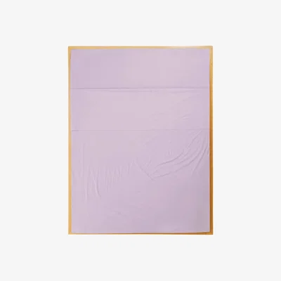 Wolf & Badger Pink / Purple Queen Flat Sheet In Lilac Sutram