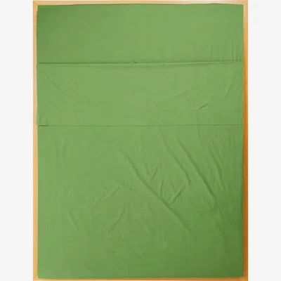 Wolf & Badger Green Single Flat Sheet In Apple Us Twin Sutram