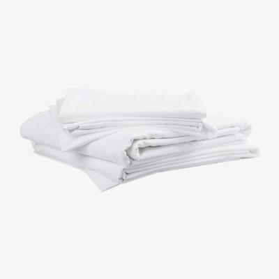 Wolf & Badger White Satin Stripe 300 Thread Count Bedlinen Set Uk Double With Flat Sheet Uk Double Tielle Love Luxury by Tradelinens