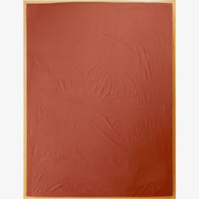 Wolf & Badger Single Fitted Sheet In Ochre Red | Us Twin | Sutram
