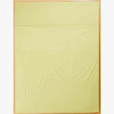Wolf & Badger Neutrals / Yellow / Orange Single Flat Sheet In Sulphur Us Twin Sutram