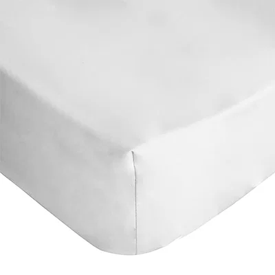 Wolf & Badger House Babylon Super King Fitted Sheet - White Uk Super King