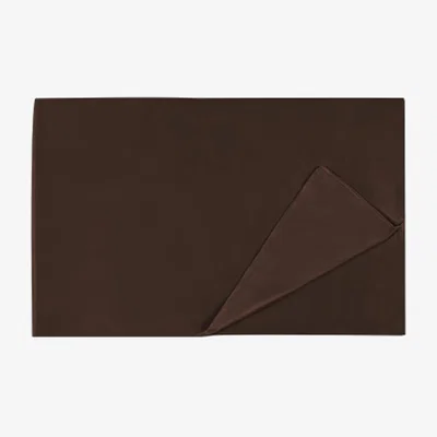 Wolf & Badger The Twenty Two Silk Flat Sheet - Brown | Us Queen | Manito