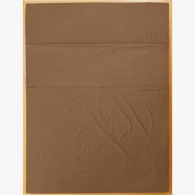 Wolf & Badger Brown / Neutrals Queen Flat Sheet In Carob Us Queen Sutram