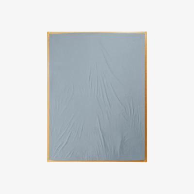 Wolf & Badger Blue / Grey Single Fitted Sheet In Half Blue Us Twin Sutram
