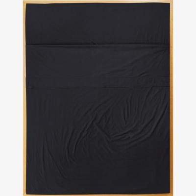 Wolf & Badger Black Single Flat Sheet In Cinder Us Twin Sutram