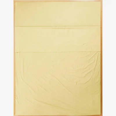 Wolf & Badger Neutrals / Yellow / Orange Single Flat Sheet In Maize Us Twin Sutram