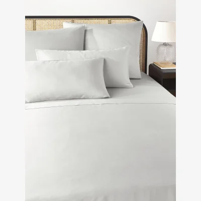 Westwing Cotton Sateen Flat Sheet Comfort