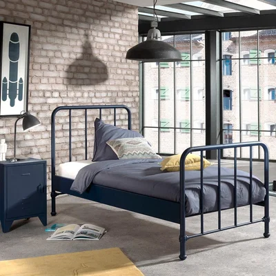Cuckooland Bronxx Metal Kids Bed - Old White