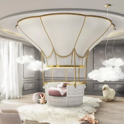 Cuckooland Fantasy Hot Air Balloon Kids Bed with Storage