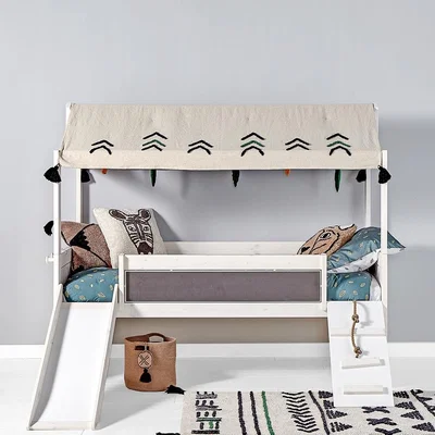 Cuckooland Lifetime Wildlife Climb & Slide Kids Bed - Lifetime Whitewash