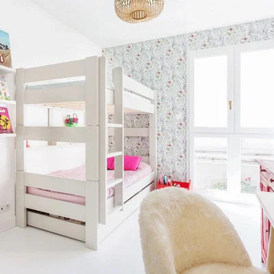Cuckooland Mathy by Bols Dominique 166 Separable Bunkbed - Mathy Summer Pink