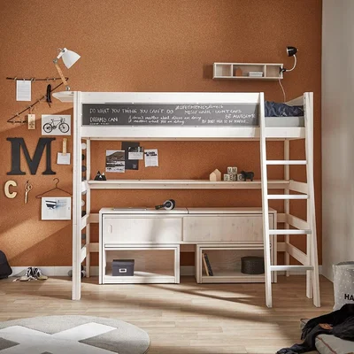 Cuckooland Lifetime Kids High-Rise High Sleeper - Lifetime Whitewash