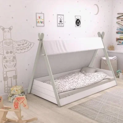 Cuckooland Kids Teepee Bed with Canopy by Flair Furnishings - SECONDS CLEARANCE STOCK