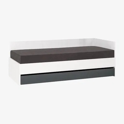 Cuckooland Vox Nest Ottoman Bed in Larch Effect and Graphite