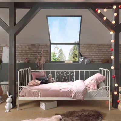 Cuckooland Alice Metal Kids Day Bed - White