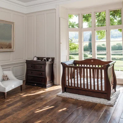 Cuckooland Boori Sleigh Royale 2 Piece Nursery Furniture Set  - Coffee