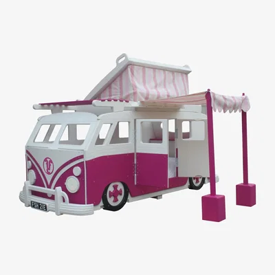 Cuckooland Camper Van Children's Bed with Pop Top